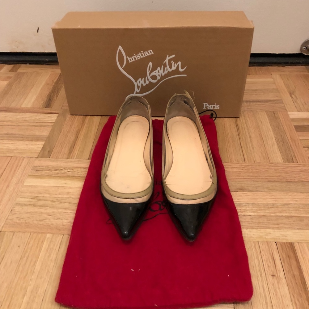 Christian Louboutin Paulina Patent Flat 36.5